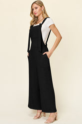Double Take Full Size Sleeveless Wide Leg Jumpsuit OutfitFlow